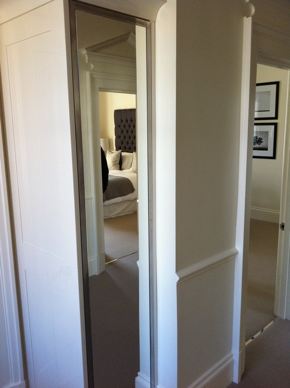 Full-length wardrobe mirror fitted in Oxford home